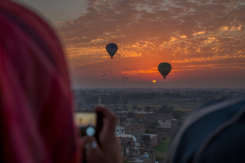Hot Air Balloon Luxor Ride 45-Min Flight